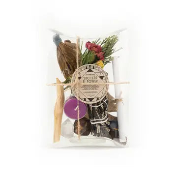 Ritual Kit: Success & Prosperity Kit with Crystals, Essential Oil, and Candle