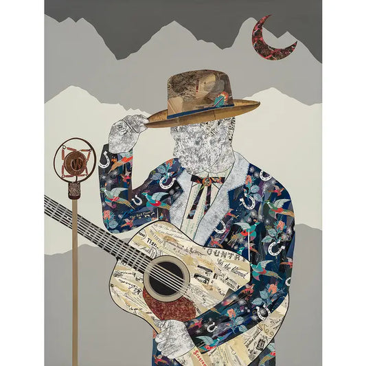 Art Print: Country Western Singer Art  "American Roots"