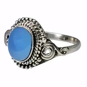 Rings: Blue Chalcedony