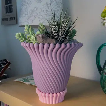 Planter: 3D Printed Anemone (Two Colors)