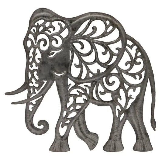 Wall Decor: Scrollwork Elephant