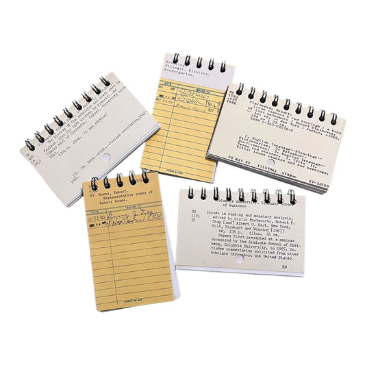 Journals: Upcycled Library Themed Mini Bullet Journals