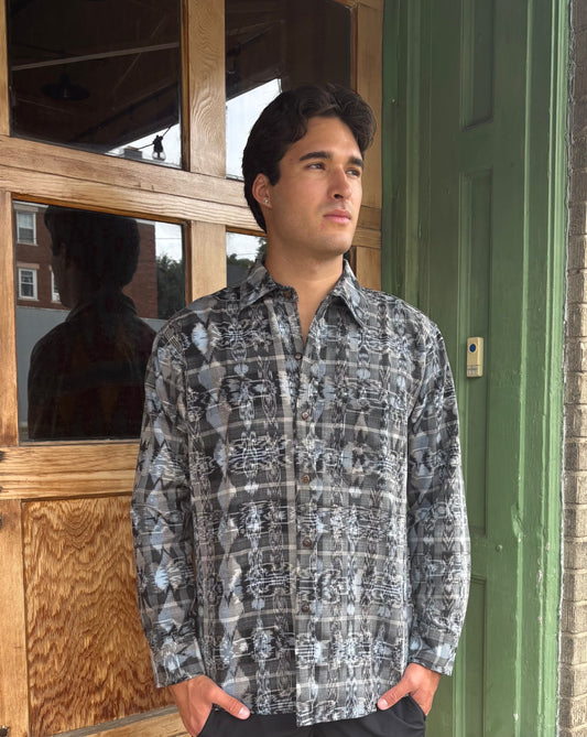 Button-Up Shirt: Men's Guatemalan Handwoven Shirt (Long Sleeve)