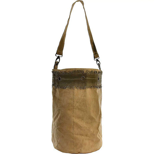 Bucket Bag: Recycled Military Tent (Two Styles)