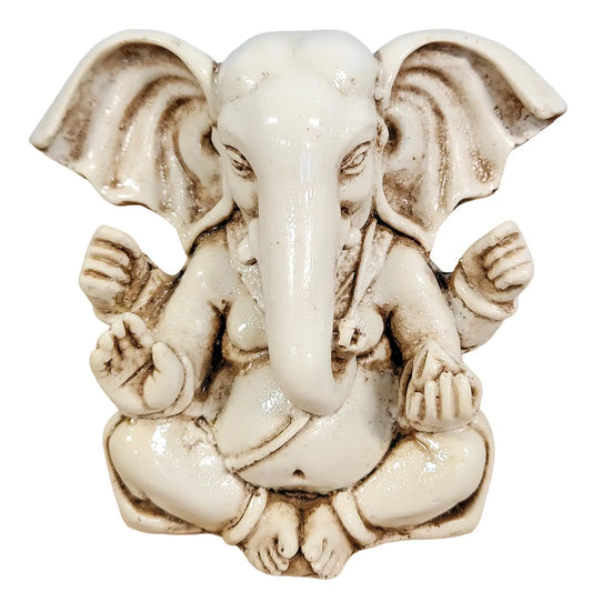 Ganesh: White Blessing Ganesh Statue