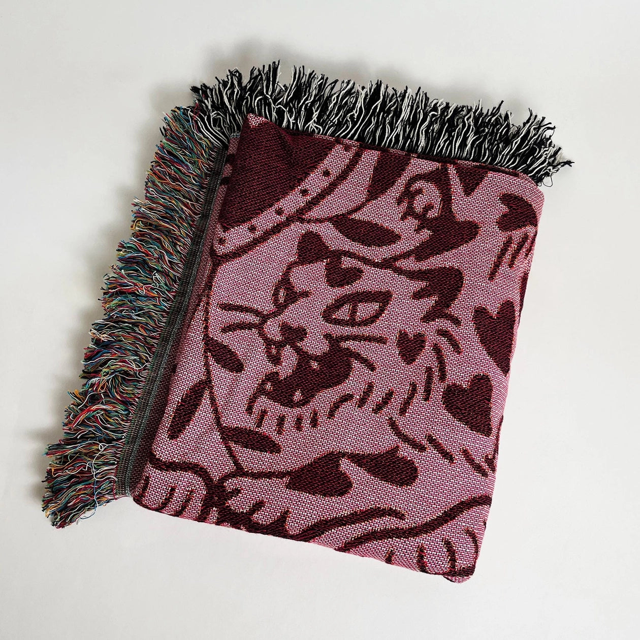 Blanket: Woven Jacquard Blanket - Cats