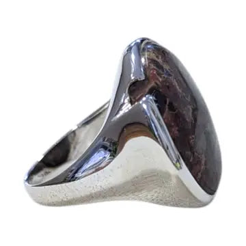 Rings: Large Brecciated Jasper Sterling Silver