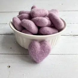 Felted Hearts (2")