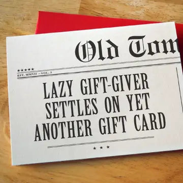 Cards: Lazy Gift-Giver