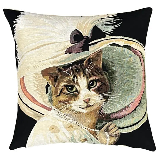 Pillow: Belle Epoque Cat