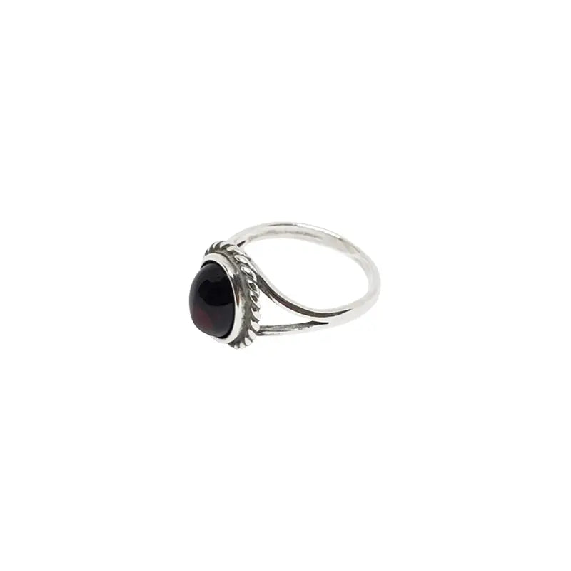 Rings: Cherry Amber Sterling Silver