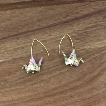 Earrings: Handmade Origami Earrings (Three Colors)