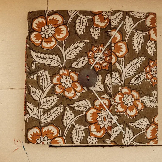 Journal: Handmade Block Print (Three Colors)