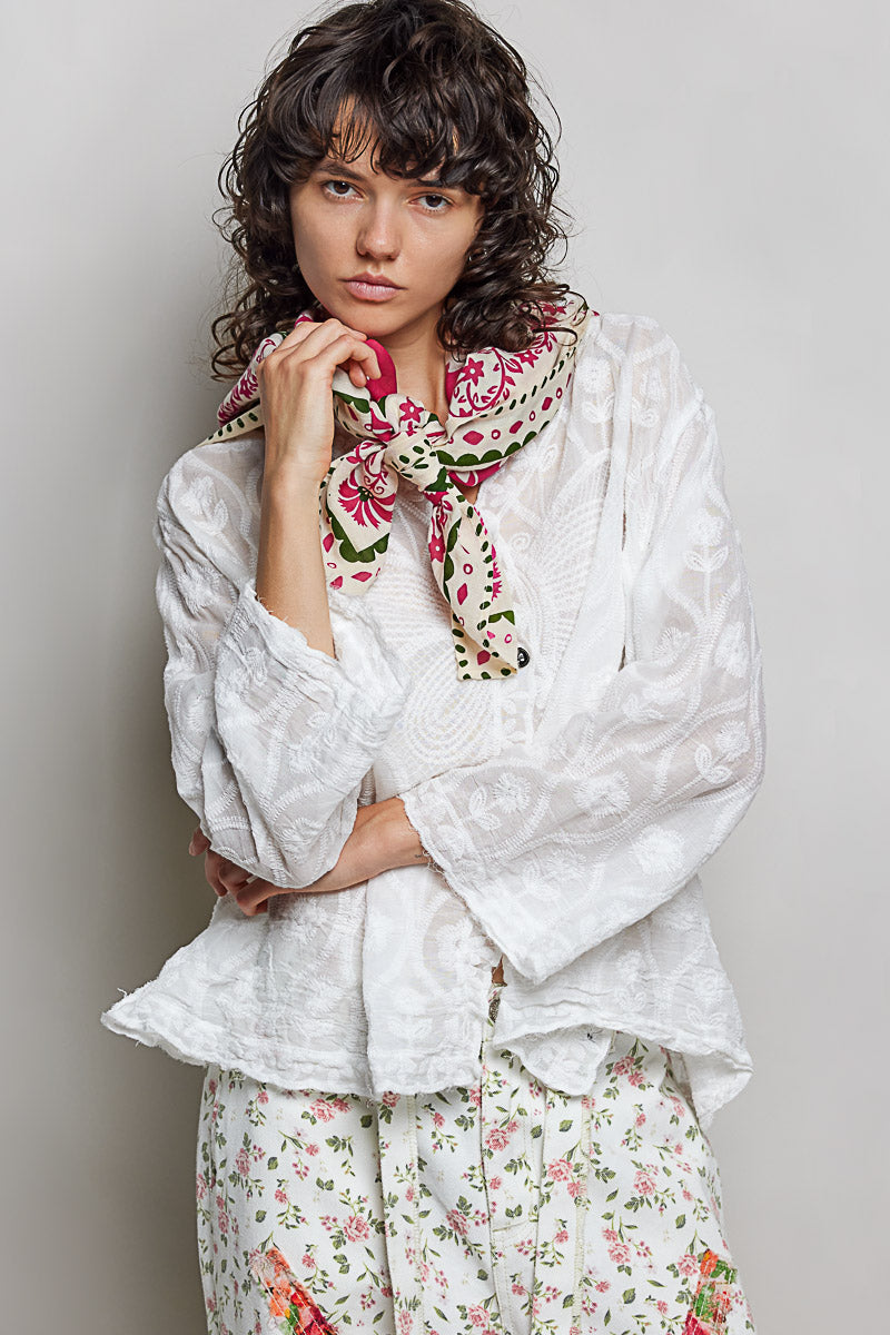 Scarf: Floral Patterned Wrap
