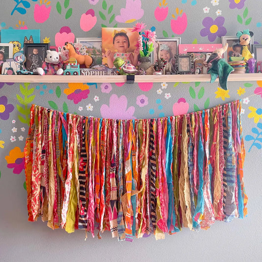 Garland: Recycled Sari