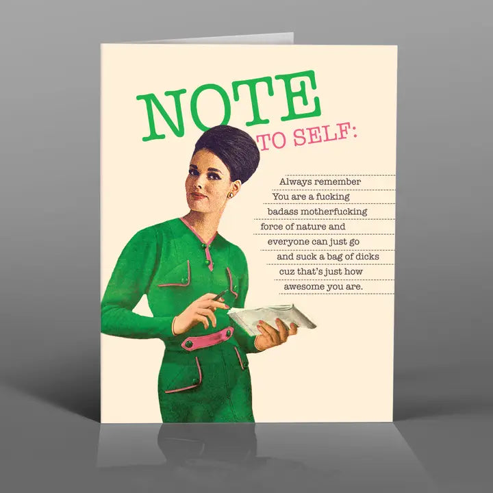 Cards: Note To Self...