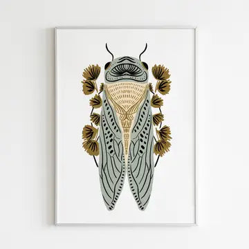 Art Print: Cicada (Various Colors)