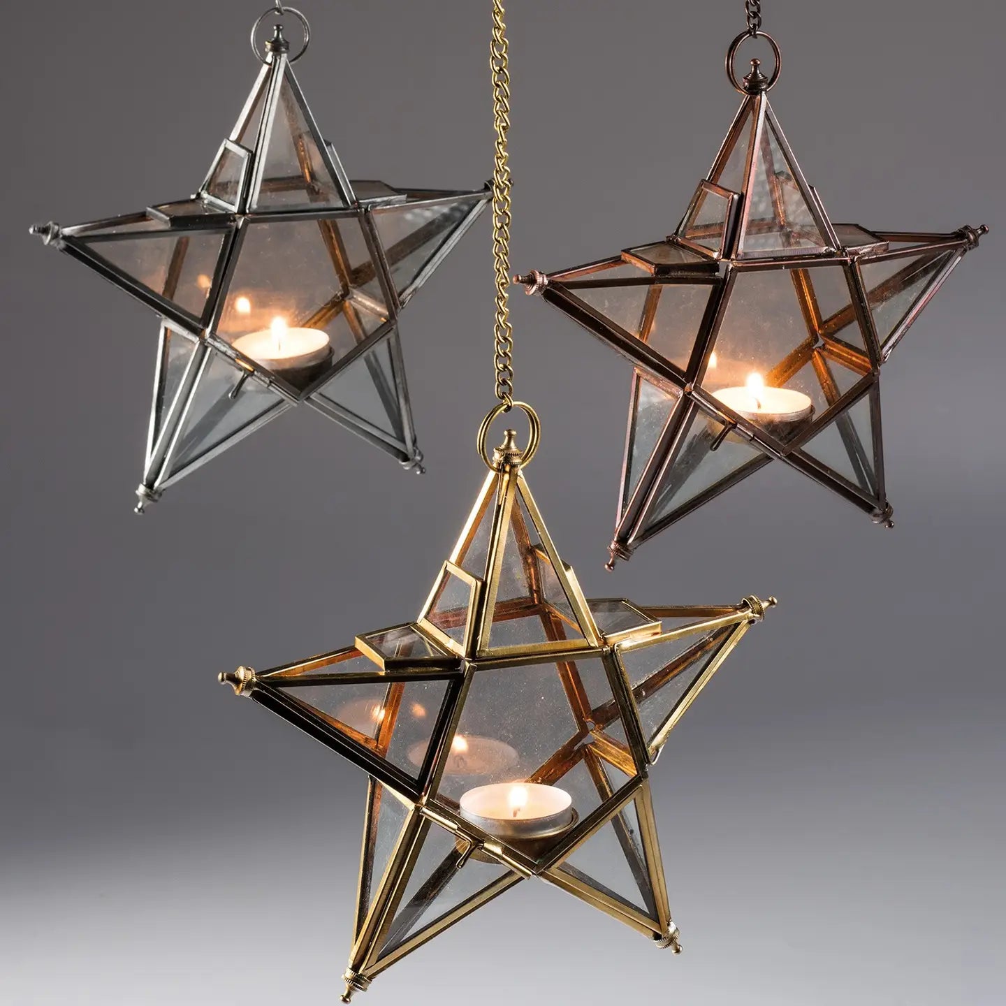 Hanging Star Candle Holder