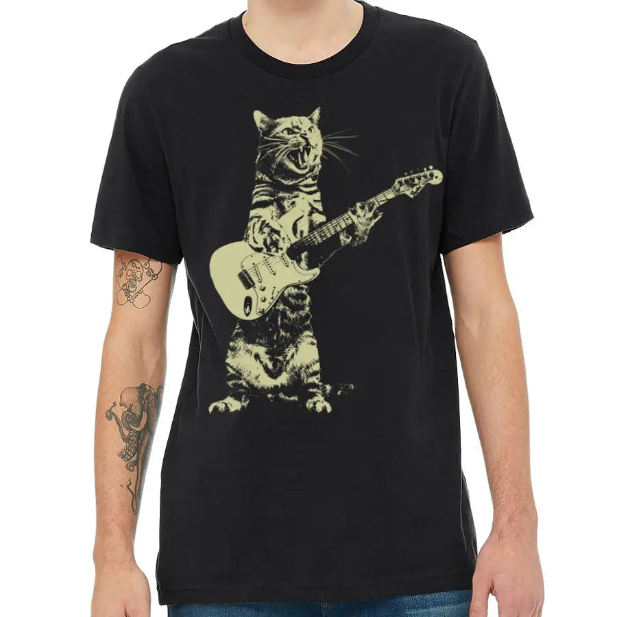 T-Shirt: Guitar Cat