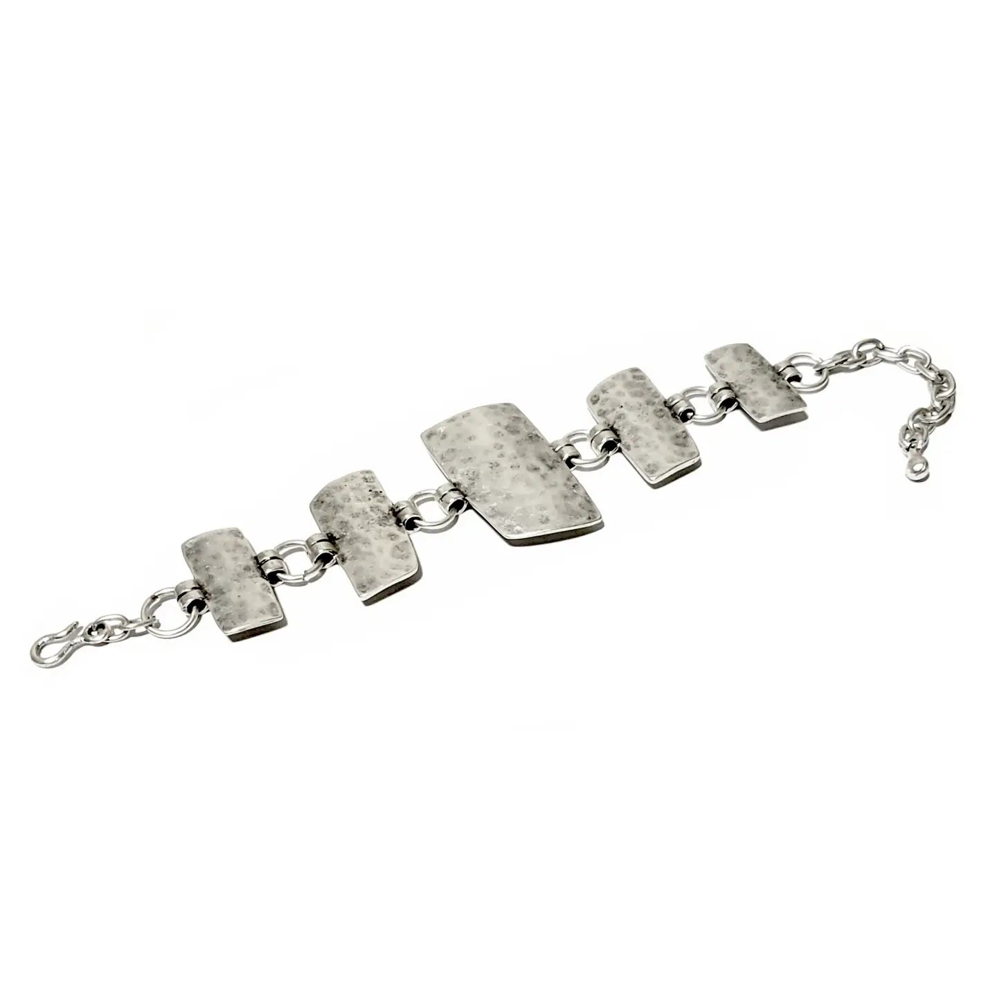 Bracelet: Hammered Pewter