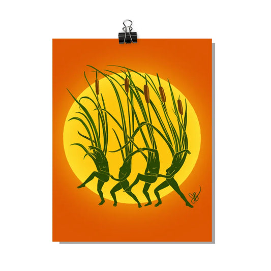 Art Print: Cattail Dancing