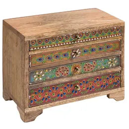 Chest: 4 Drawer Sankalaka Hand Painted