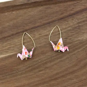 Earrings: Handmade Origami Earrings (Three Colors)