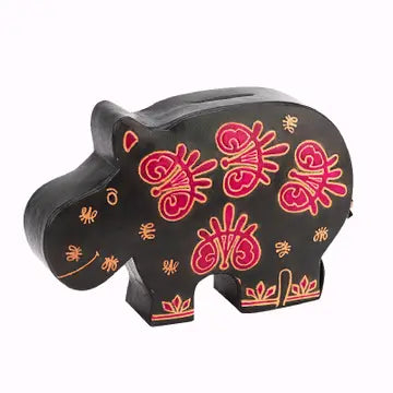 Bank: Leather Hippo