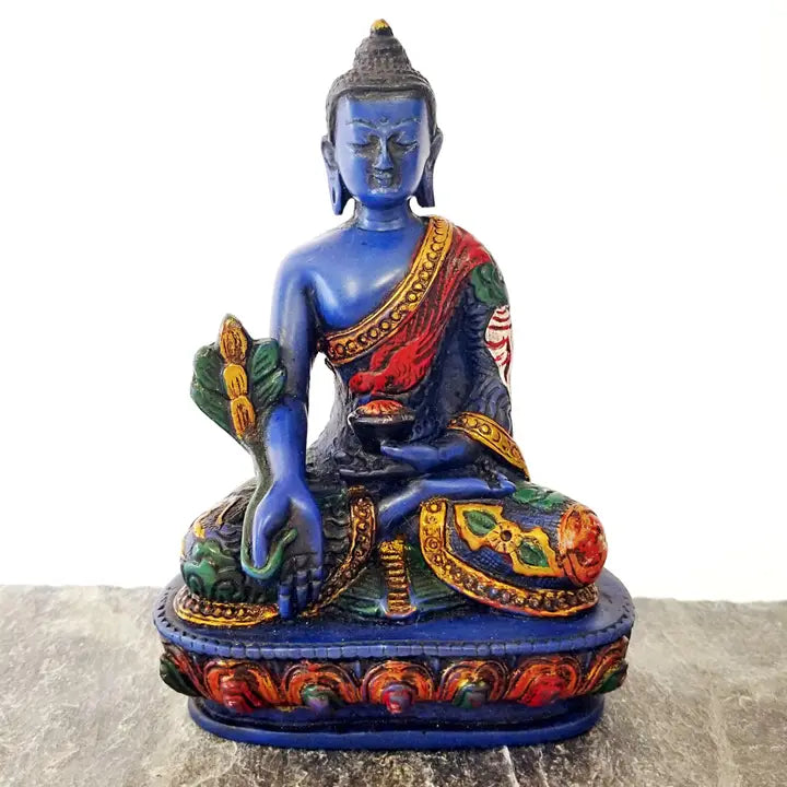 Buddha: Hand Painted Medicine Buddha