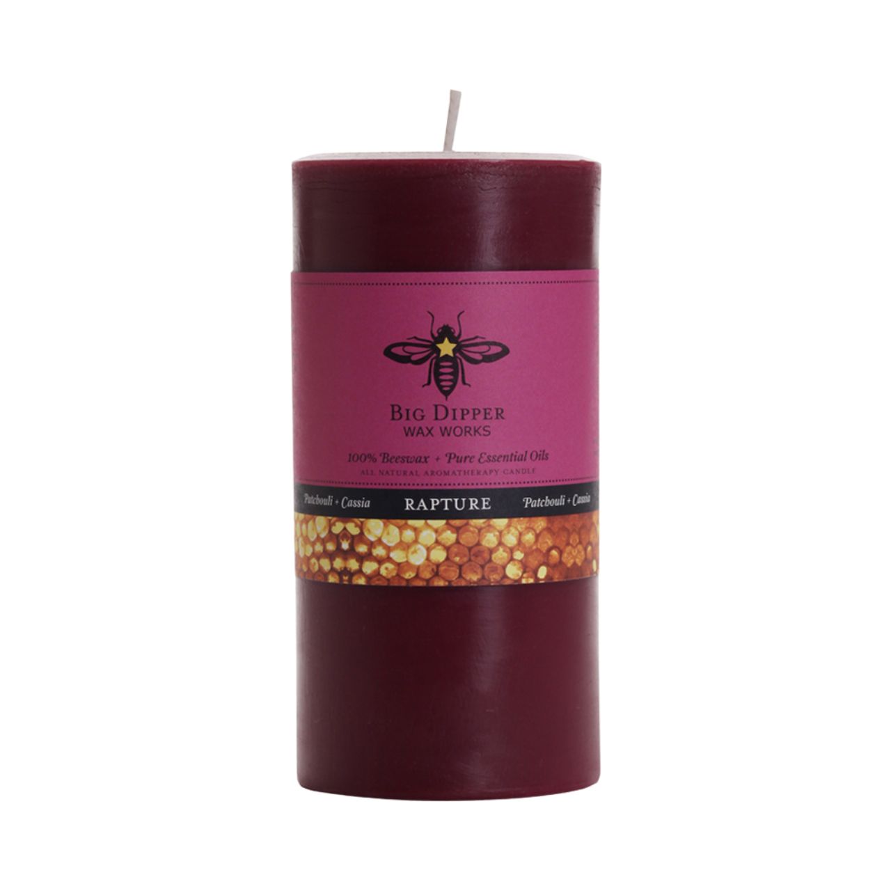 Candles: Beeswax Pillars: Three Sizes (Various Scents)