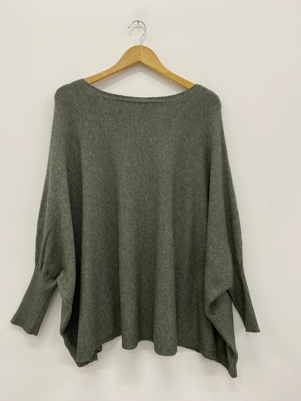 Sweater: Plain Knit Tunic Sweater