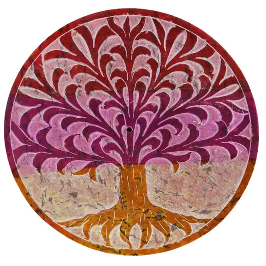 Incense: Round Soapstone Burner (Two Designs)