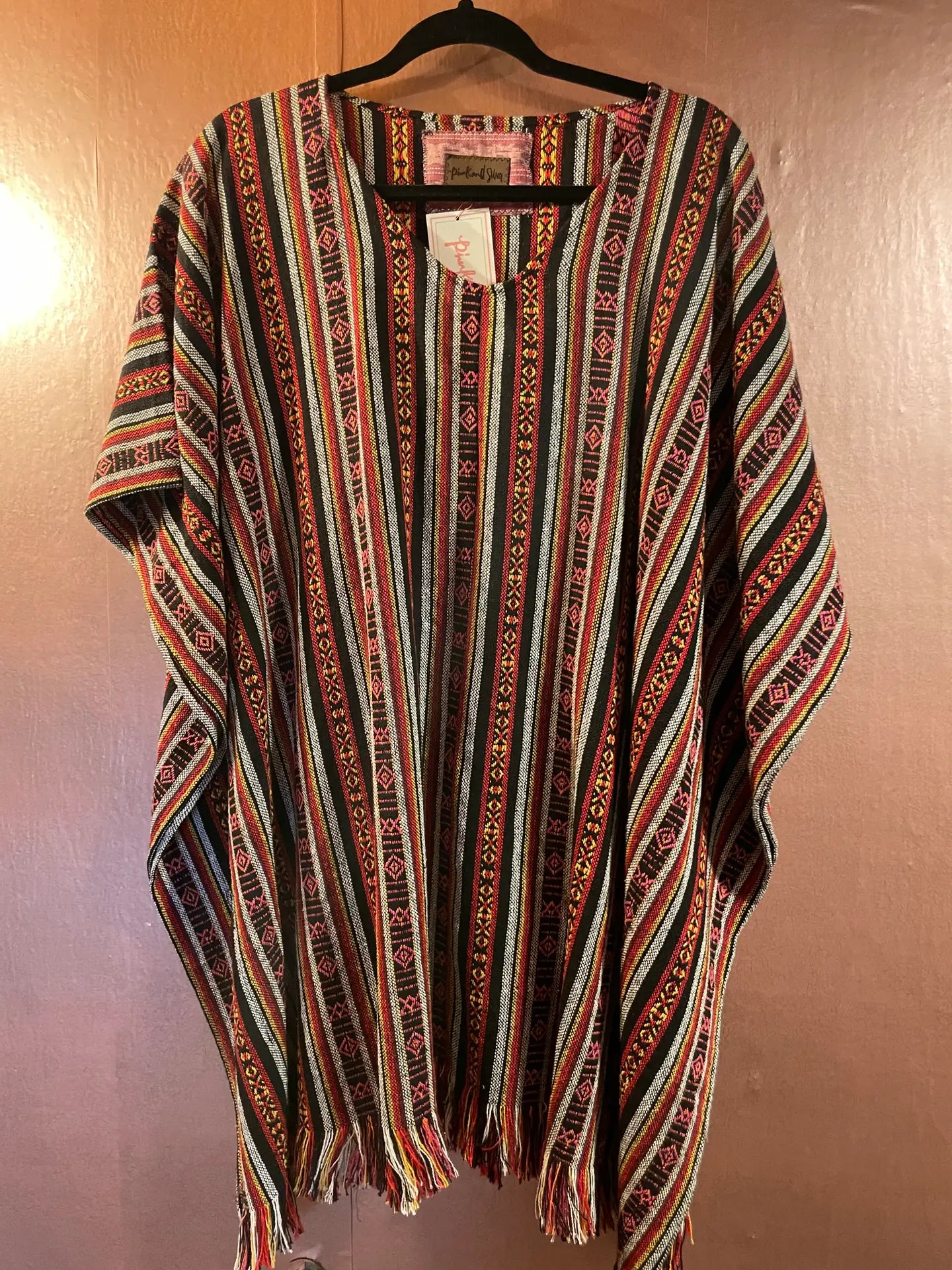 Dress: Hand Woven Cotton Poncho