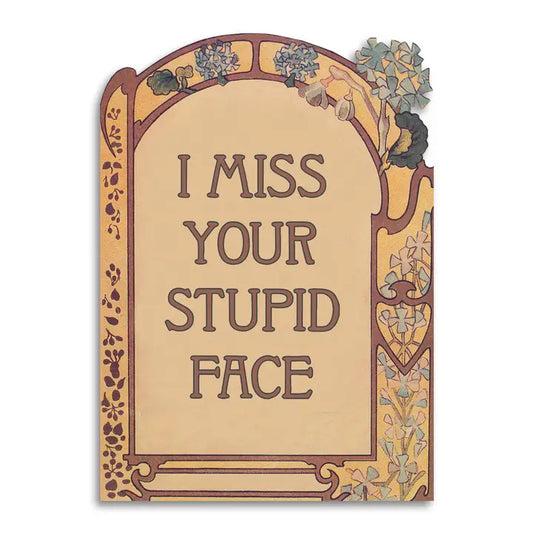 Cards: I Miss Your Stupid Face