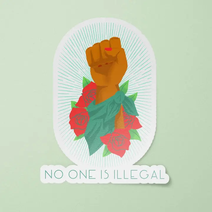 Sticker: No One IS Illegal