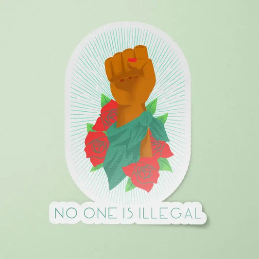 Sticker: No One IS Illegal