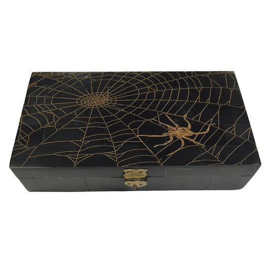 Box: Spider Web Engraved