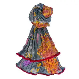 Scarf: Crinkled Cotton (Various Designs)