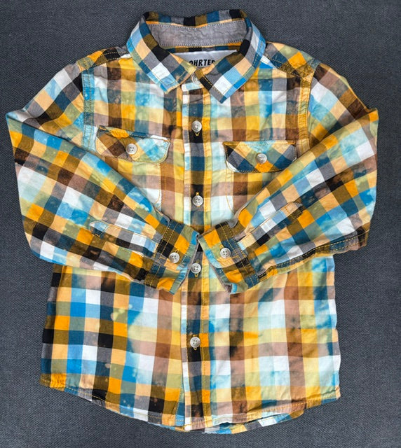 Flannels: Upcycled/Bleached Kids'