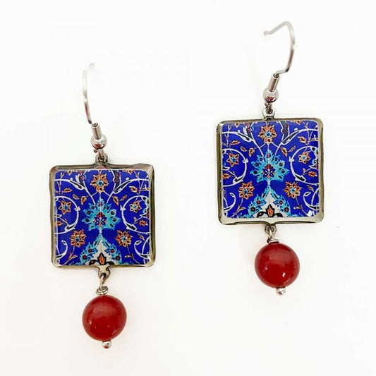 Earrings: Resin/Stainless Steel (Various Designs)