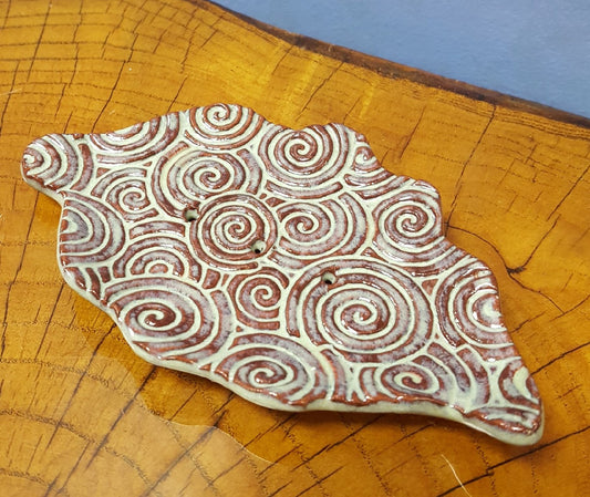 Soap Dish: Made by a local Artisan (Various Colors/Designs)