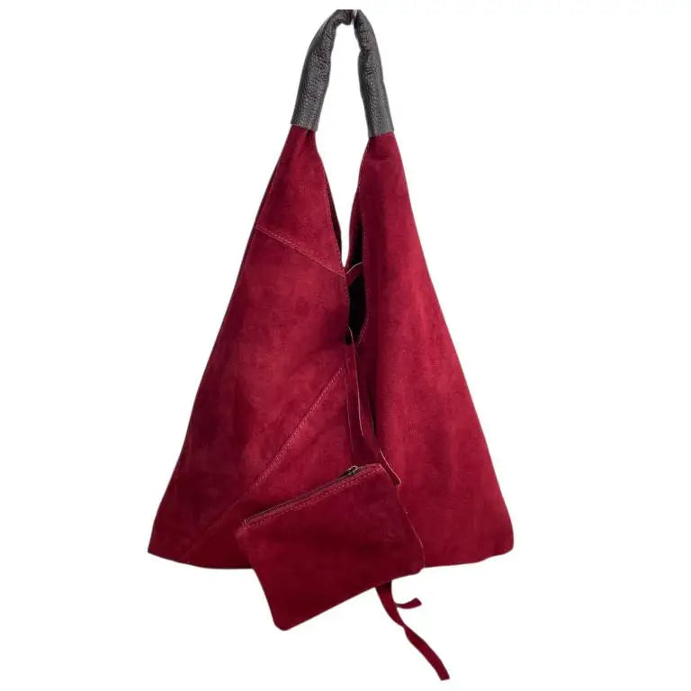 Shoulder Bag: Suede/Leather (Various Colors)