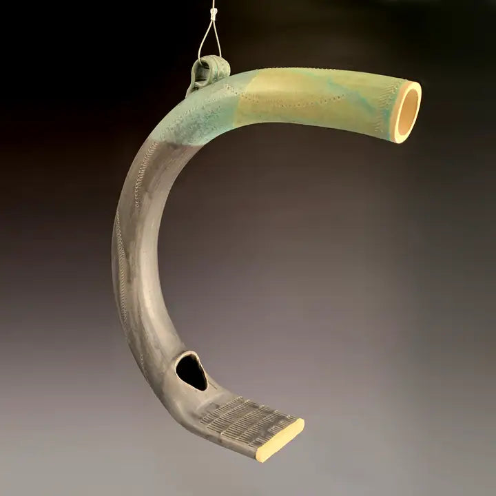 Bird Feeder: Curved Clay (Three Colors)