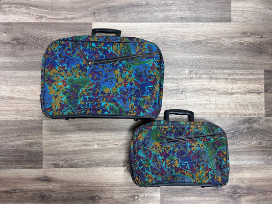 Luggage: A.D. Sutton & Sons 60's Butterfly/Mushroom Luggage Set (Second Chances)