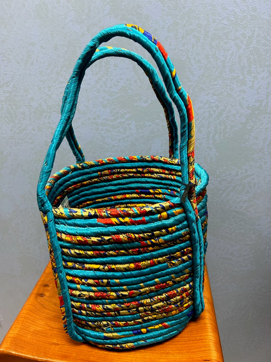 Silk Coil Market Basket Bag