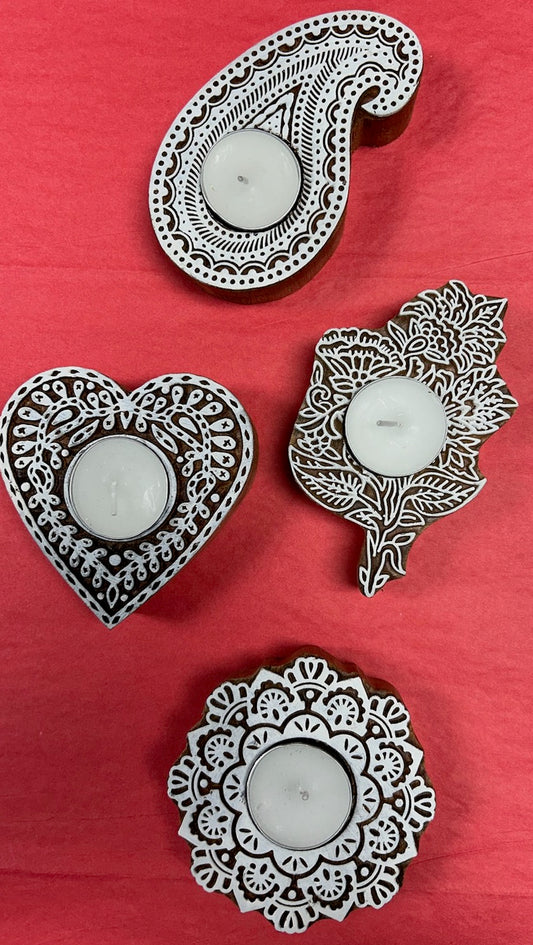 Votive: Hand Carved Wooden (Various)
