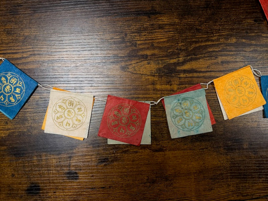 Garland: Paper Mandala Flags