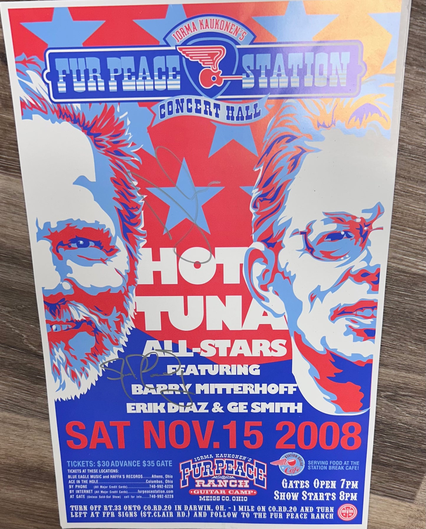 FPS: 11/15/2008 Hot Tuna Allstars (SIGNED)