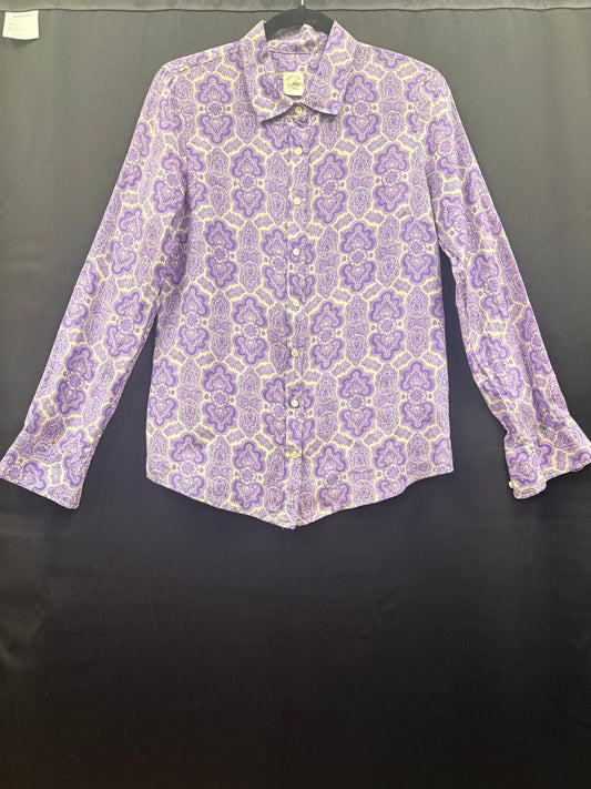 Blouse: Vintage J Crew Silk Paisley top. Size 6