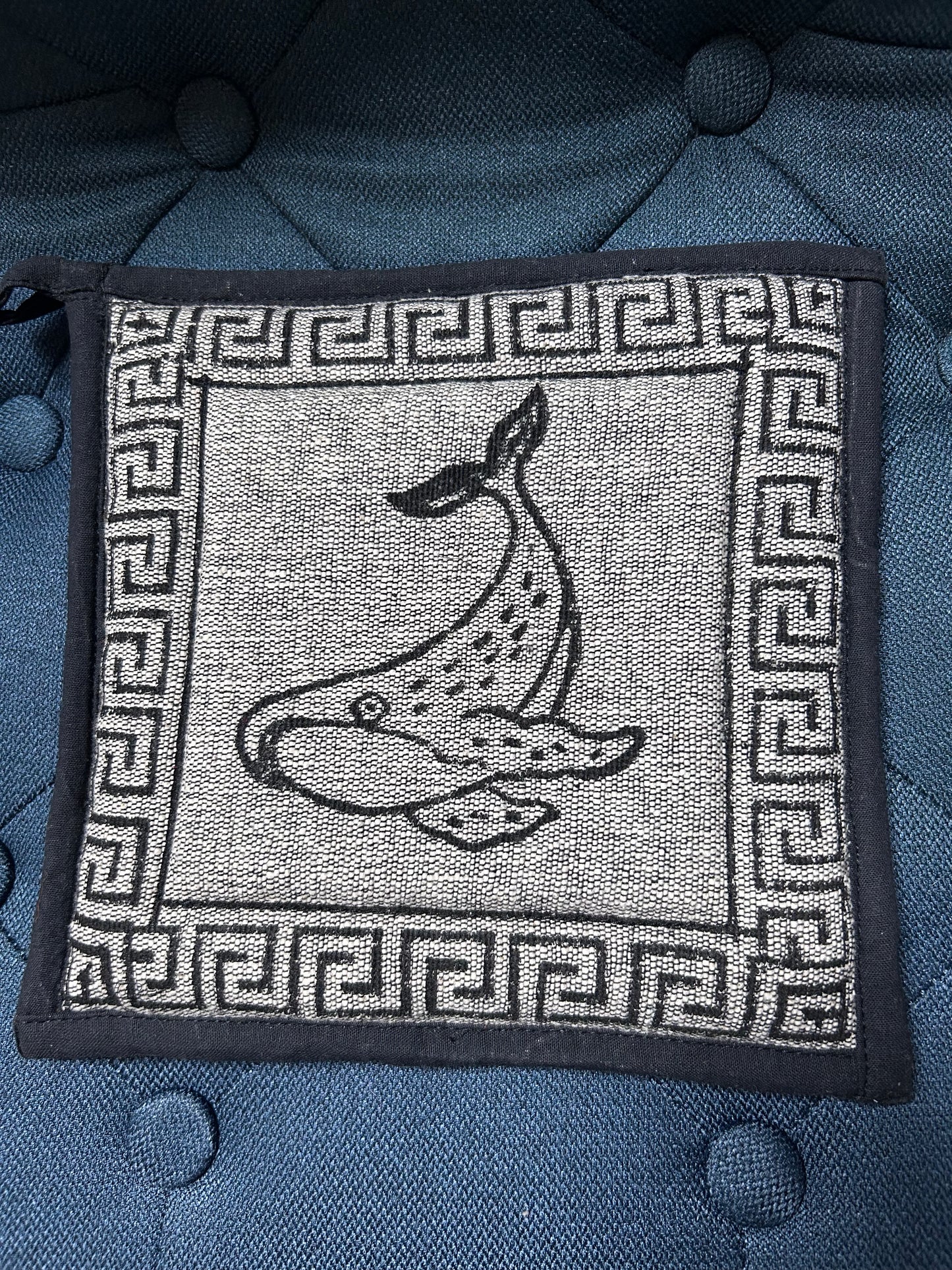 Pot holder: Blockprint Cotton
